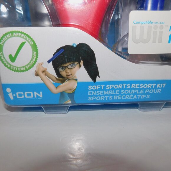 I-con Nintendo Wii Soft Sport Resort Kit NEW Bat Racquet Golf Club Sword - Picture 5 of 10